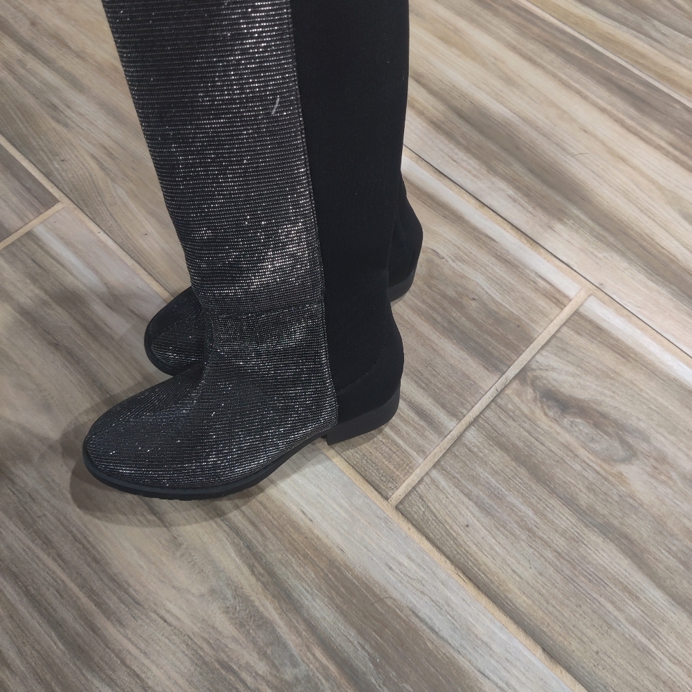 Kids Black Boots